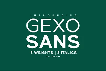 Gexo Sans font