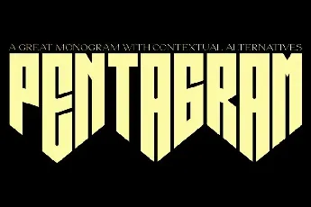 Pentagram font