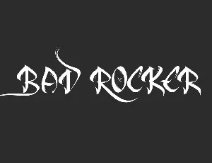 Bad Rocker font