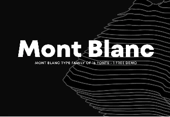 Mont Blanc font