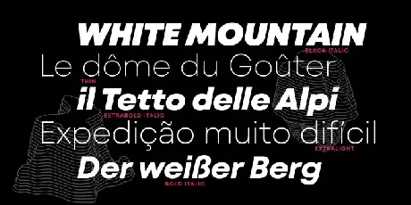 Mont Blanc font