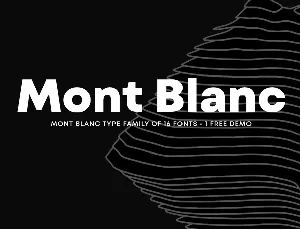 Mont Blanc font