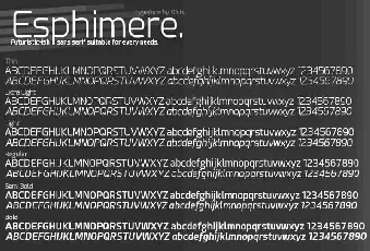 Esphimere font family