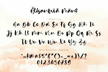 Alesantria Mane font