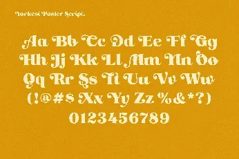 Ns Yorkest Poster font