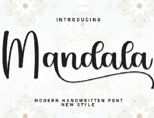 Mandala Calligraphy font