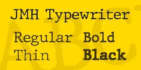 JMH Typewriter Family font