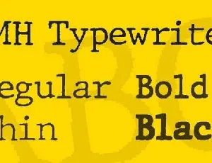 JMH Typewriter Family font