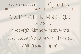 Queenlery font