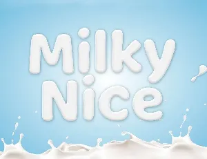 Milky Nice Display font