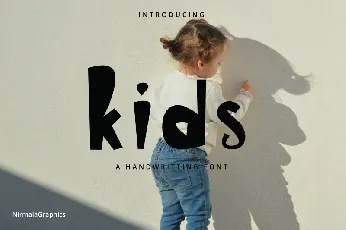 Kids - A Handwritten Fonts font