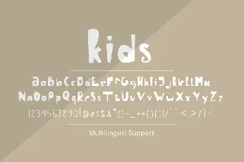 Kids - A Handwritten Fonts font