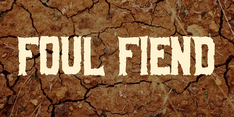 Foul Fiend font