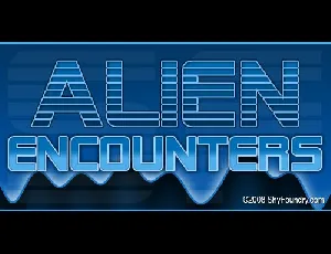 SF Alien Encounters font