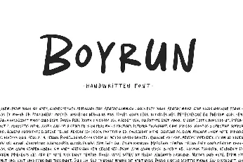 Boyrun font