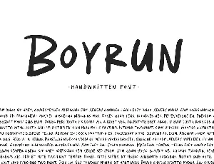 Boyrun font