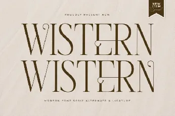 Wistern font