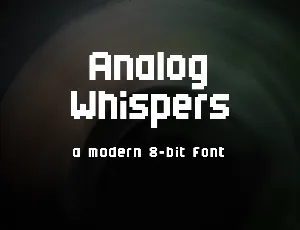 Analog Whispers FREE font