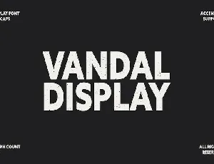 Vandal Display font