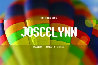 Joscelynn Demo font