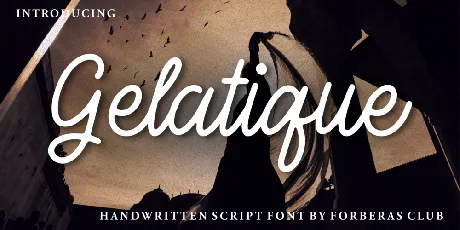 Gelatique Demo font