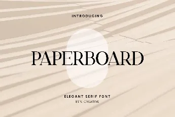 Paperboard font