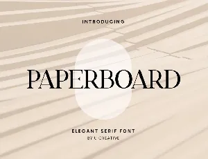 Paperboard font