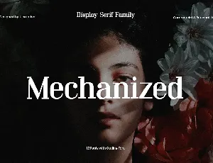 Mechanized font