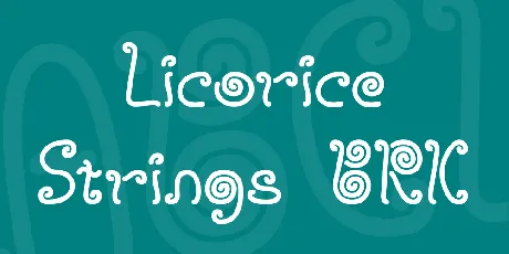 Licorice Strings BRK font