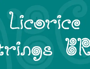 Licorice Strings BRK font