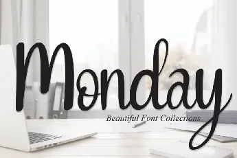 Monday Handwritten Typeface font