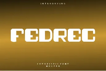 Fedrec font