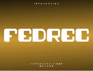 Fedrec font