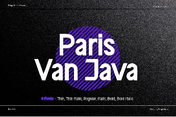 Paris Van Java font