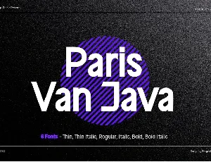 Paris Van Java font