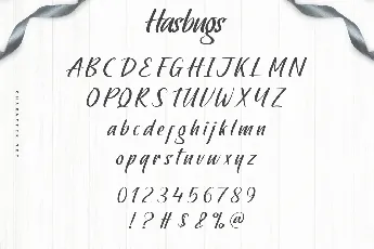 Hasbugs font