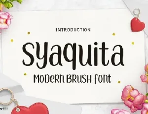 Syaquita font