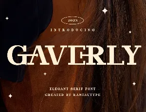 Gaverly font