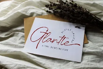 Glantte font