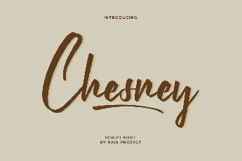 Chesney Demo font