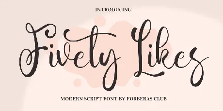 Fivety Likes font