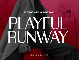 PLAYFUL RUNWAY font