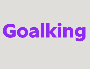 Goalking Family font