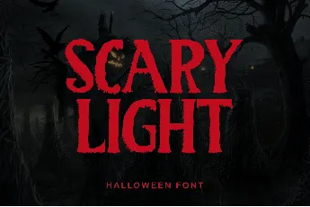 Scary Light font