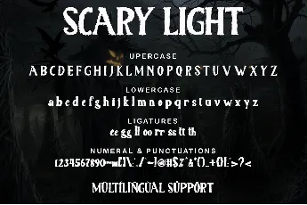 Scary Light font