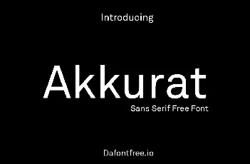 Akkurat font