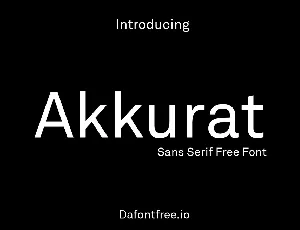 Akkurat font