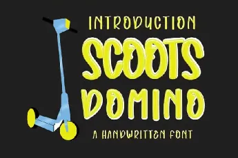 Scoots Domino Display font