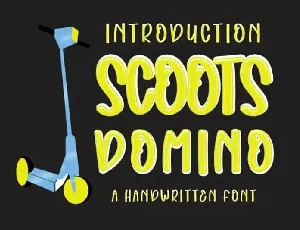 Scoots Domino Display font