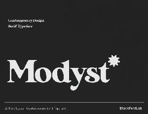 Modyst font